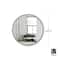 Umbra 37" Black Hub Decorative Round Wall Mirror